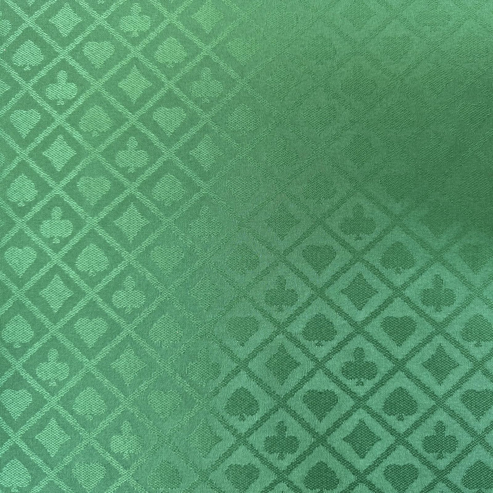 YH Poker Speed Cloth green pattern closeup showing durable casino-style texture.