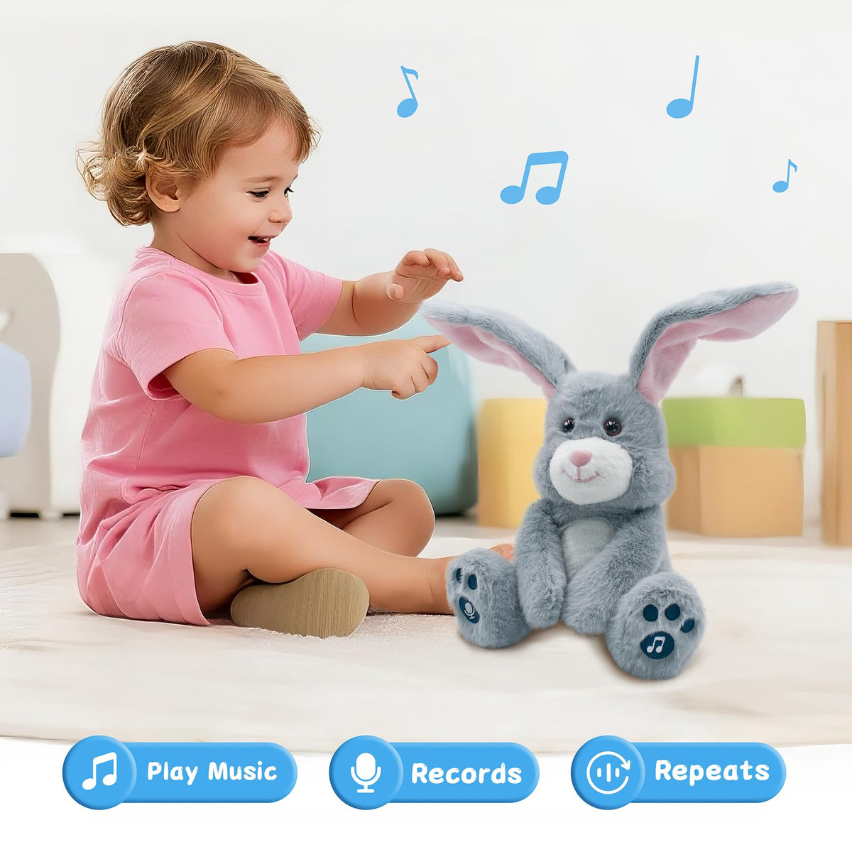 YH YUHUNG bunny kid-play everyday moments with interactive learning and fun