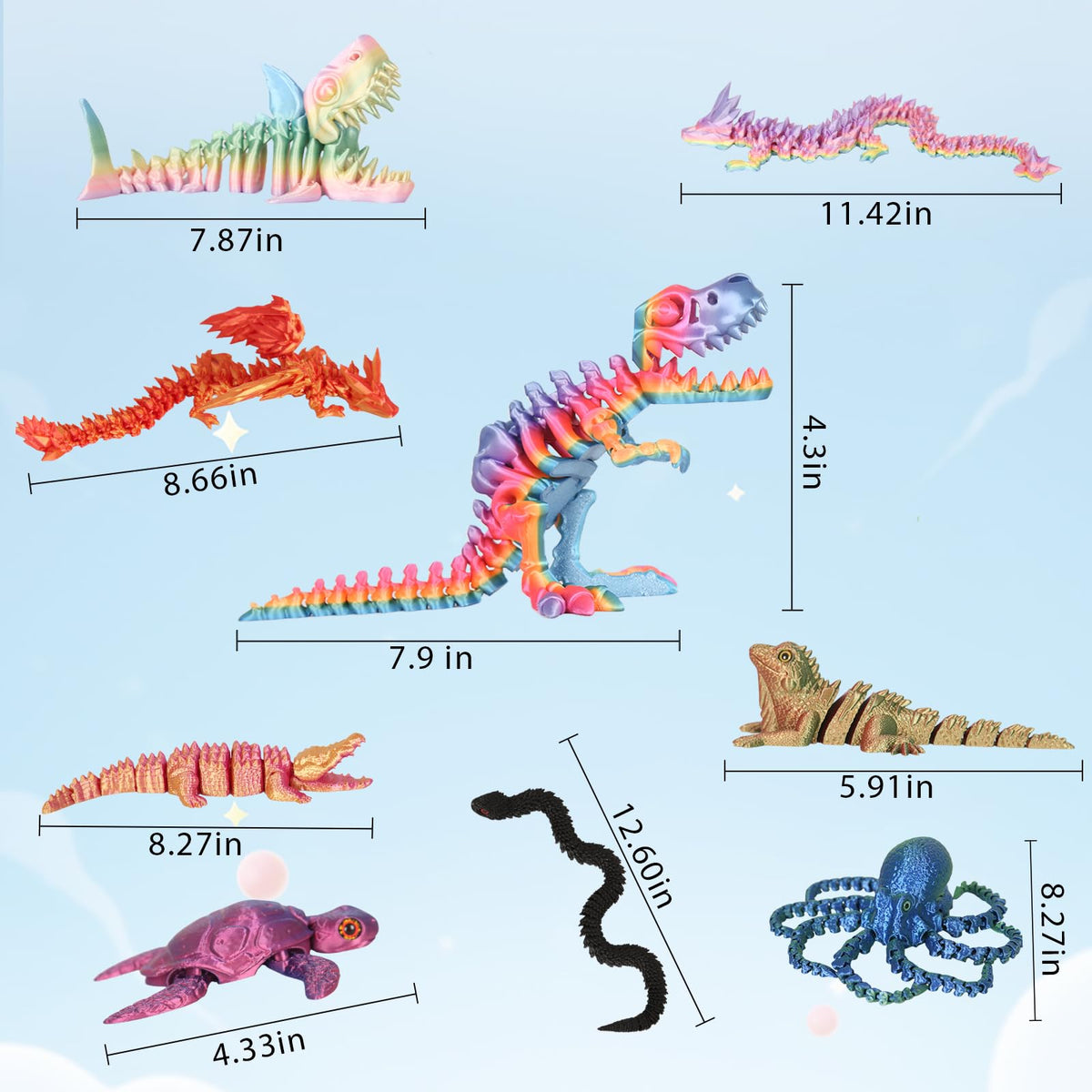 YHBWSM crocodile model with movable limbs for classroom-inspired activities.