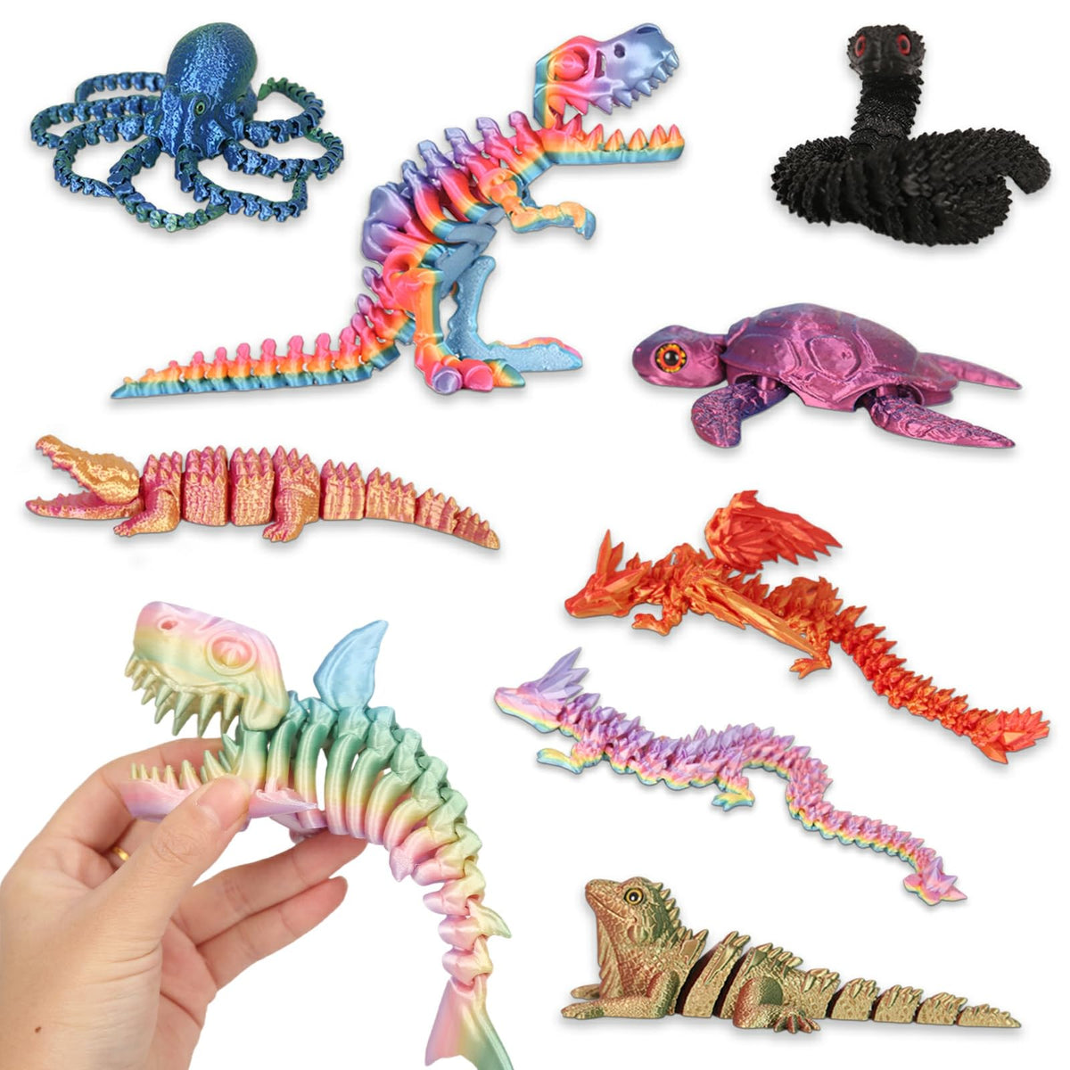 YHBWSM flying dragon with moving joints for creative playtime.