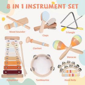 YHHYTOY wooden hand bells for bright tones and focus development