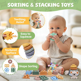 YHHYTOY shape sorter cube promotes shape recognition and problem-solving for infants