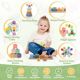 YHHYTOY soft stacking blocks close-up supporting hand-eye coordination