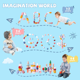 YHHYTOY toddler stacking game fosters cooperation and patience