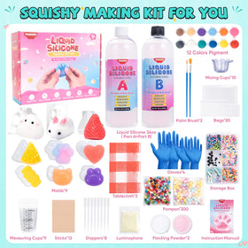 YHMQDU Taba Squishy Kit flocking powder adds fluffy texture