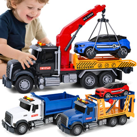 YHXKJ dump-truck with crane boosts fine motor skills during play