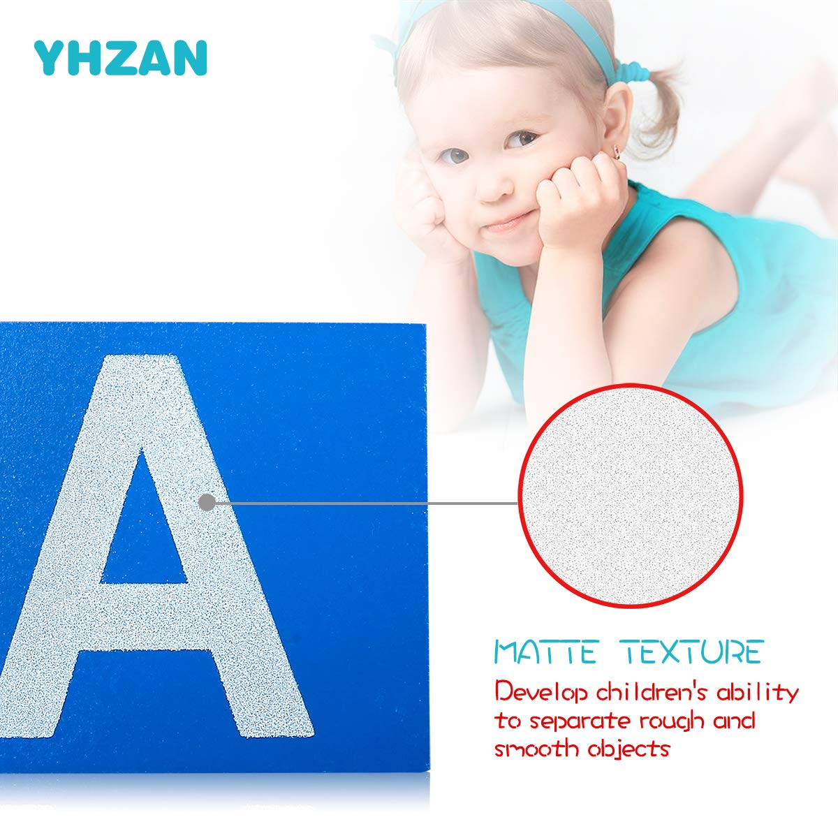 YHZAN tactile letters for phonics and multisensory learning