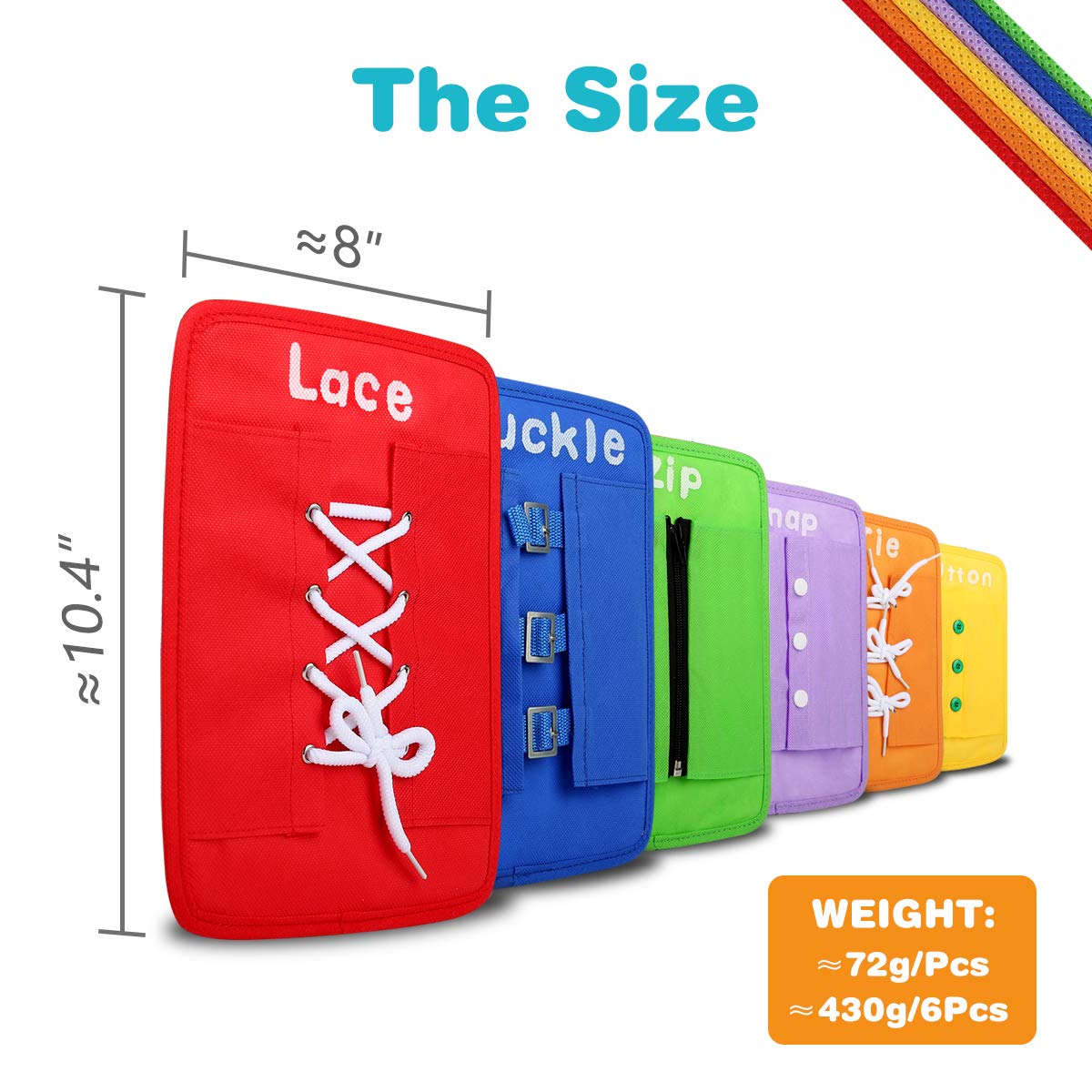 YHZAN dressing board tie exercise improves knotting and independence.