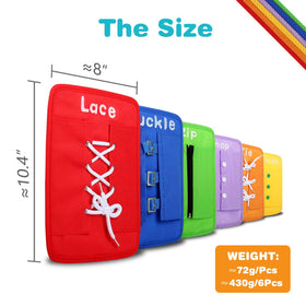YHZAN dressing board tie exercise improves knotting and independence.