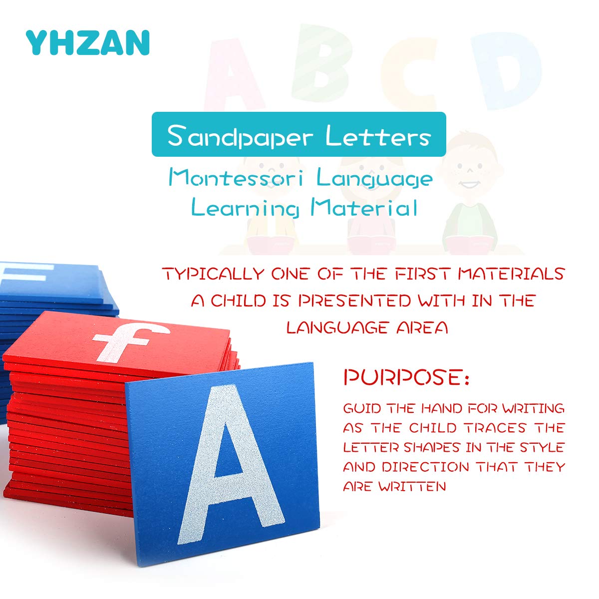 YHZAN tracing kit in wooden box supports pre-writing and motor skills