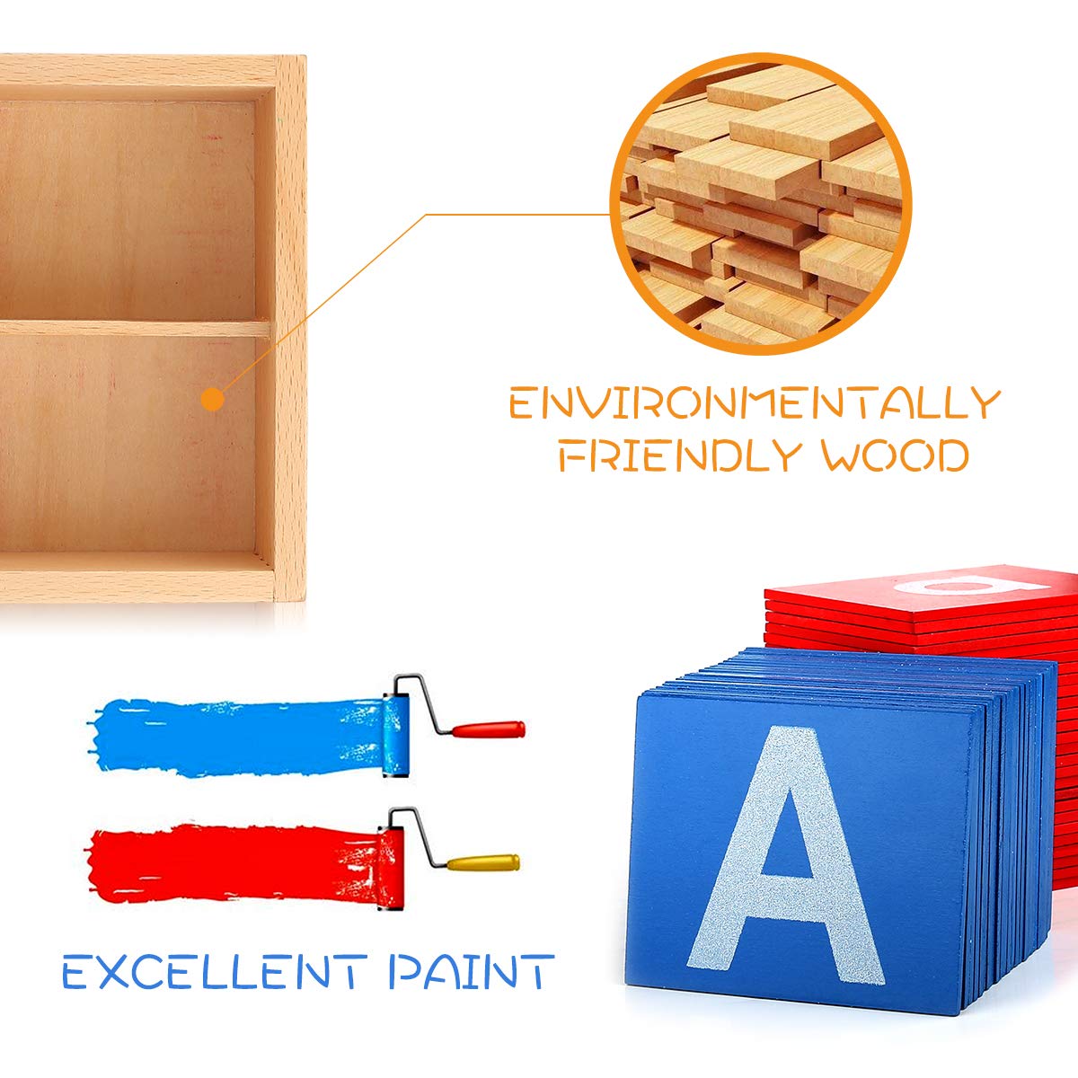 YHZAN sensory material ideal for hands-on word-building activities
