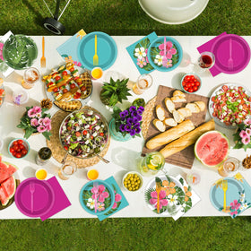 Yiaoyinnz Aloha napkins feature tropical pattern for style and absorbency
