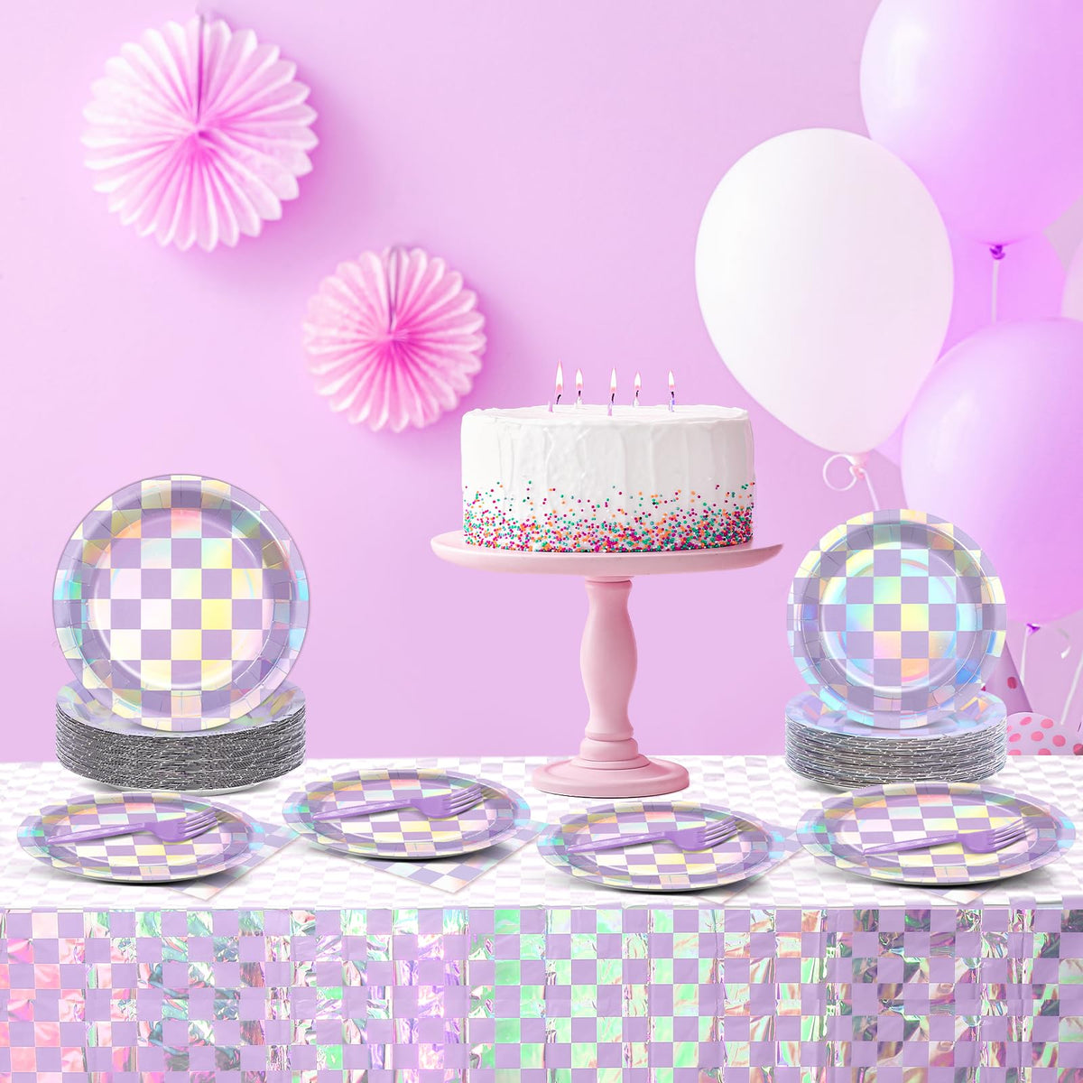 Yiaoyinnz holographic table decor enhances festive tablescapes