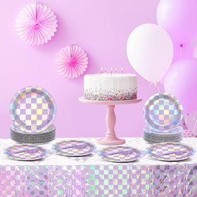 Yiaoyinnz holographic table decor enhances festive tablescapes