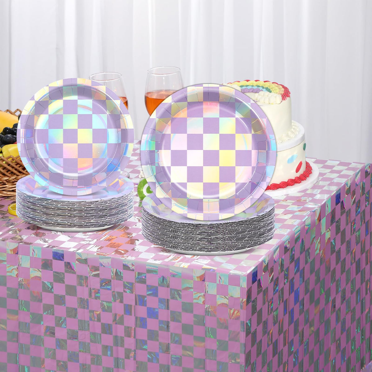Yiaoyinnz laser dessert plates add contemporary flair