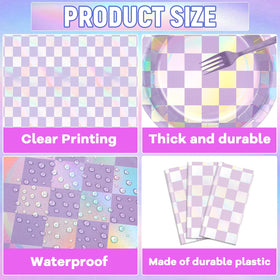 Yiaoyinnz 9-inch purple plates provide sturdy meal support