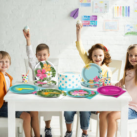 Yiaoyinnz tropical tableware set helps quick party setup