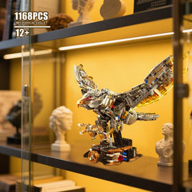 Yibo mechanical eagle on display setup highlighting gear system
