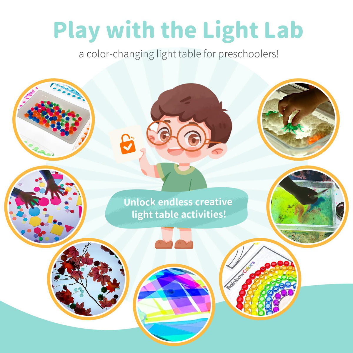 Yichushisu kids tracing with light table promotes focused practice and fine motor skills