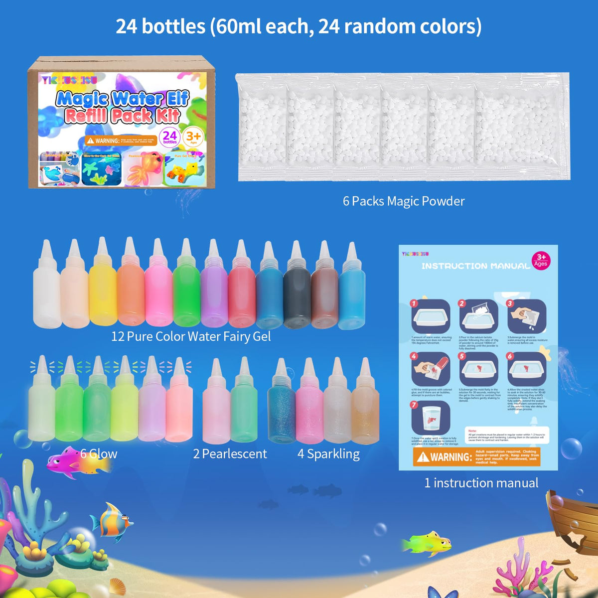 Yichushisu Magic Water Elf Kit kids assemble to boost fine motor skills and focus