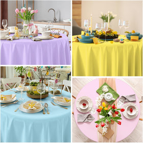 YIDAKO pastel tablecloth in light green for spring-inspired events