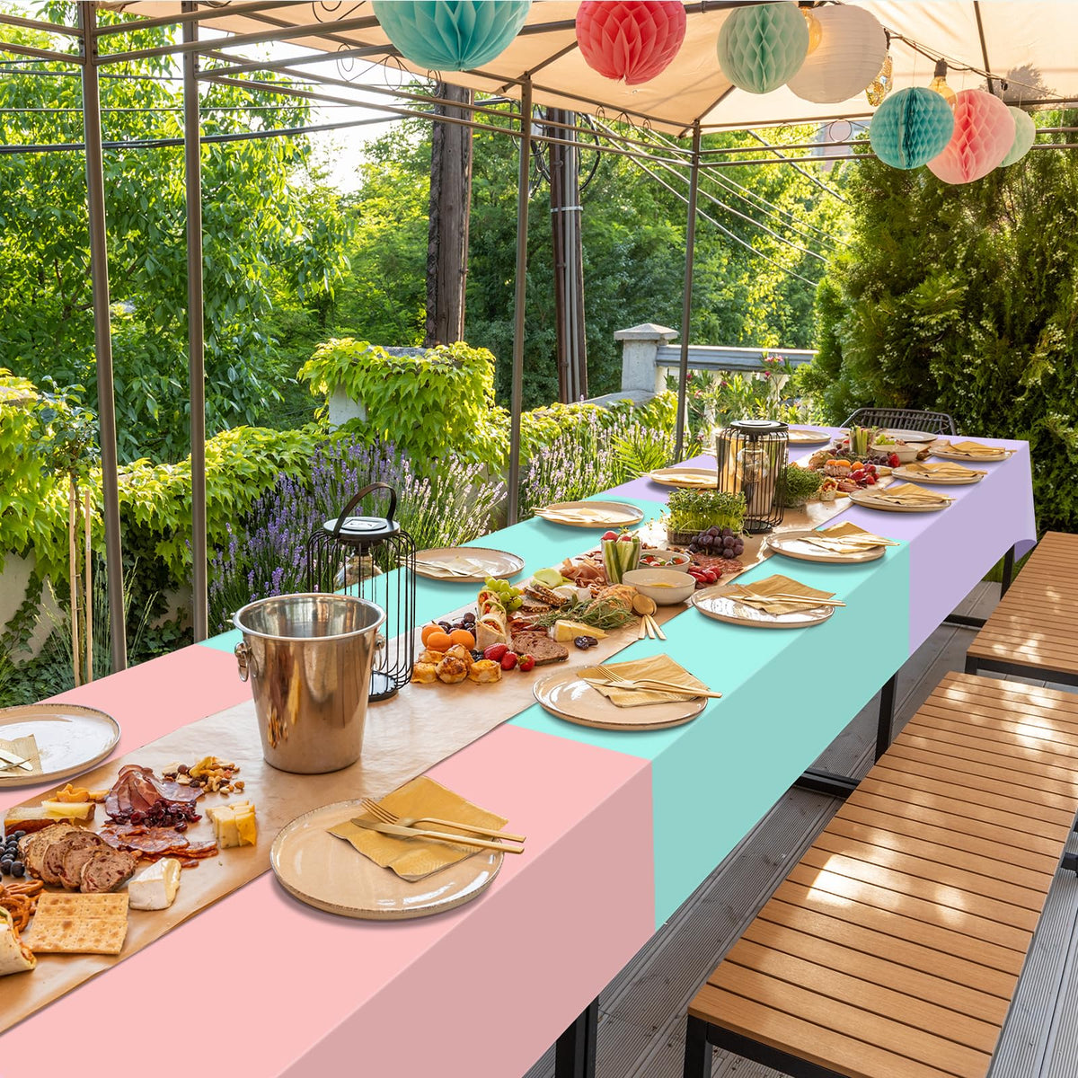 YIDAKO pastel tablecloth pack of 24 pieces in six colors