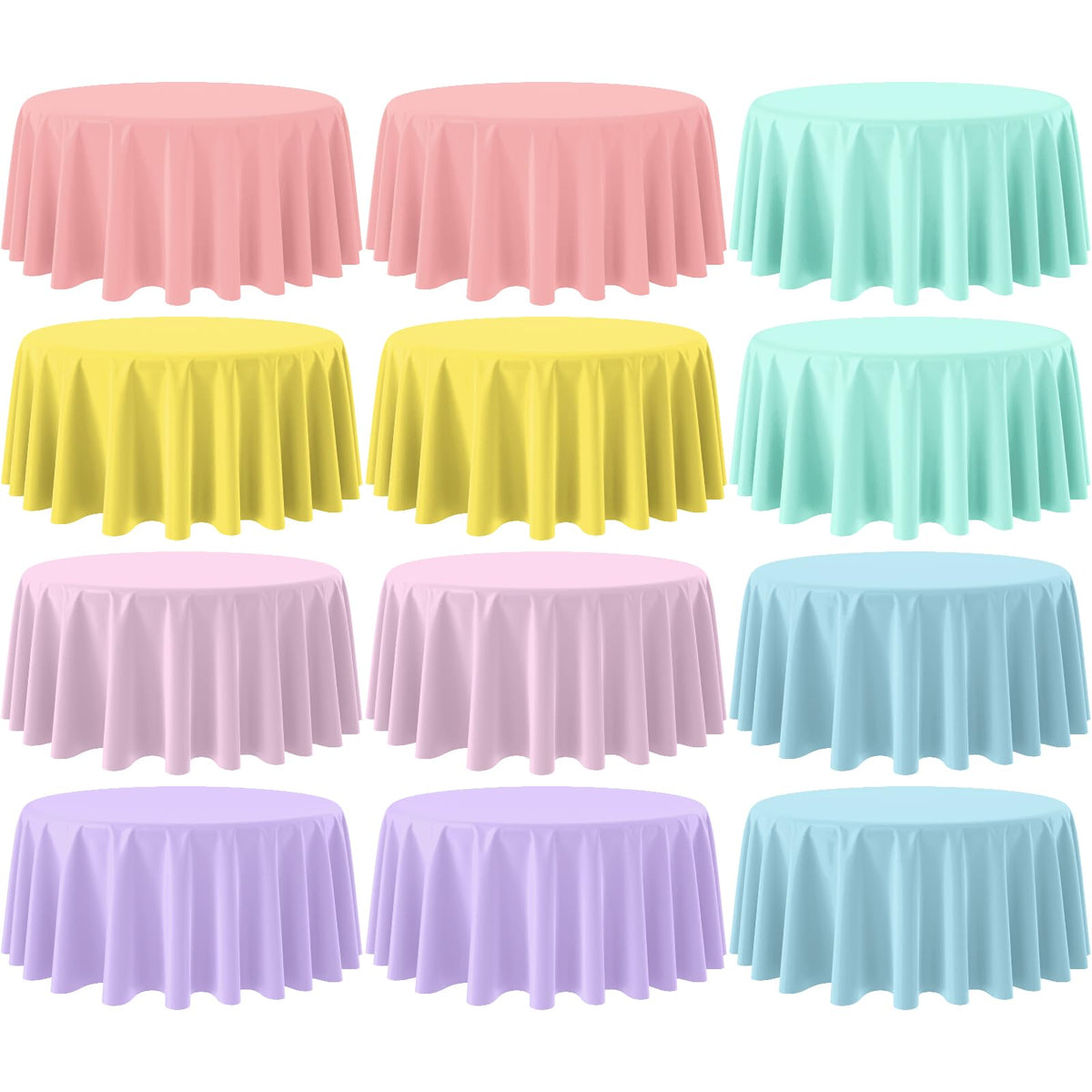 YIDAKO pastel tablecloth in rose pink for bright birthday tablescape