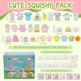 Yidayes Taba Squishy Pack stress toys — soft, squishy shapes that help focus during study.