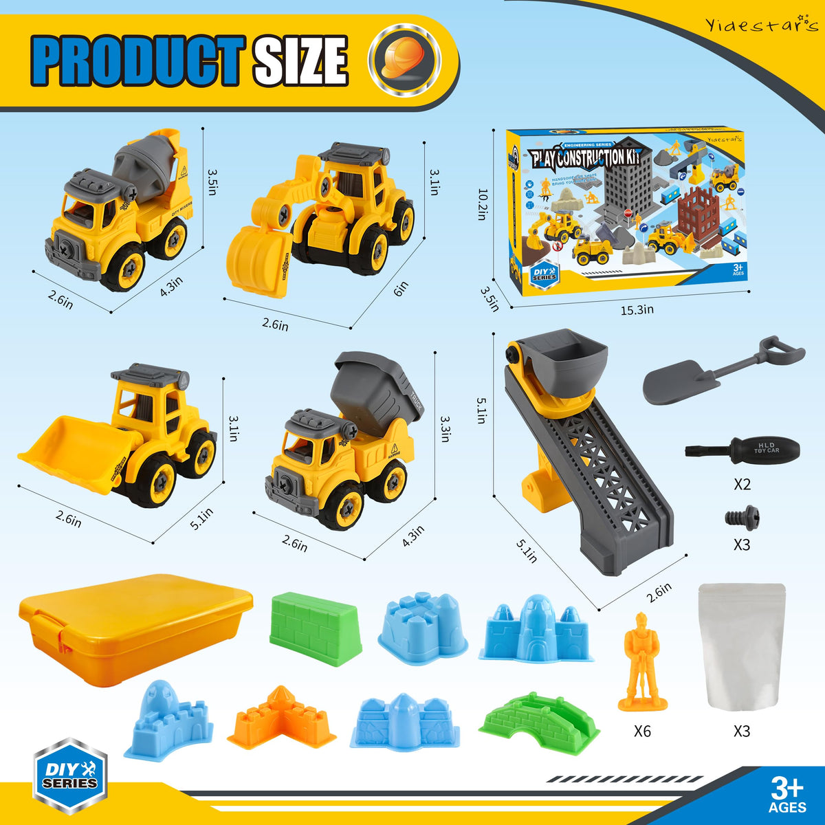 YIDESTARS sandbox conveyor belt setup supports hands-on sequencing skills during play and task focus