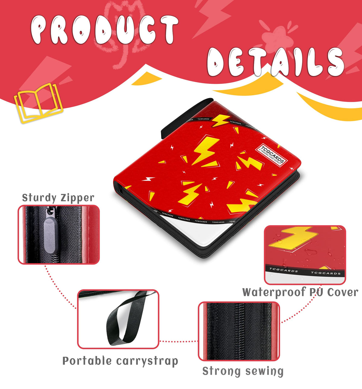 Yifan binder includes 50 removable sleeves for flexible organization