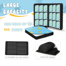 Yifan blue PU leather binder, durable daily use companion for cards.