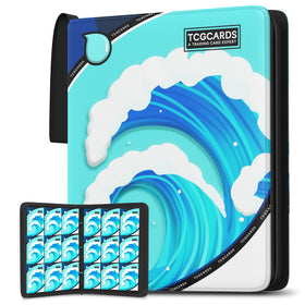 Yifan trading card binder front view showing nine-pocket layout for organized collections