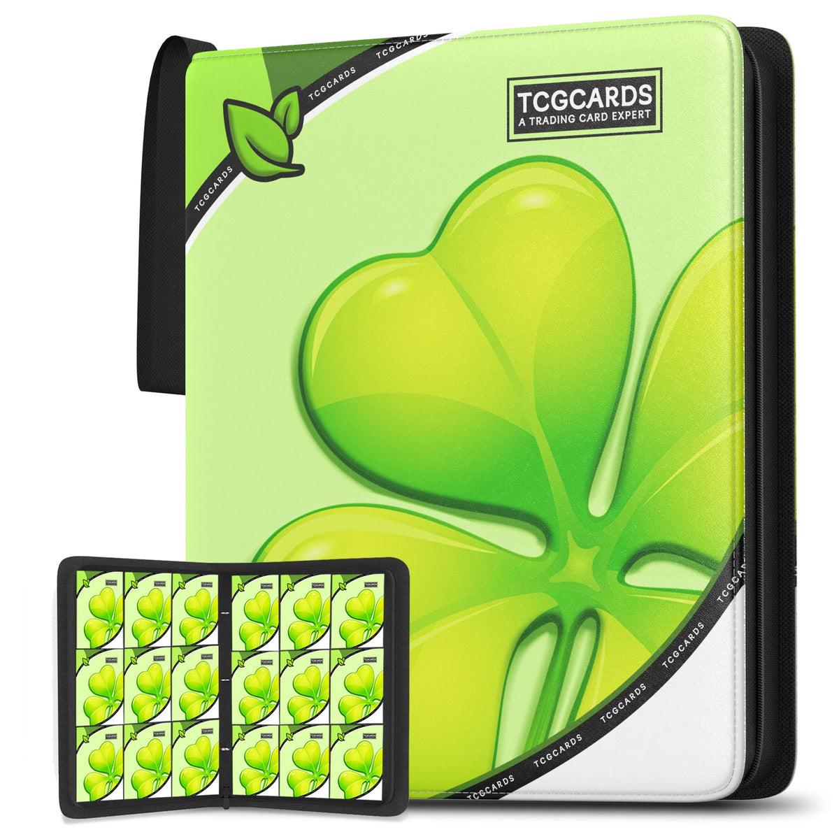 Yifan 9-pocket binder open showing quick access for organization