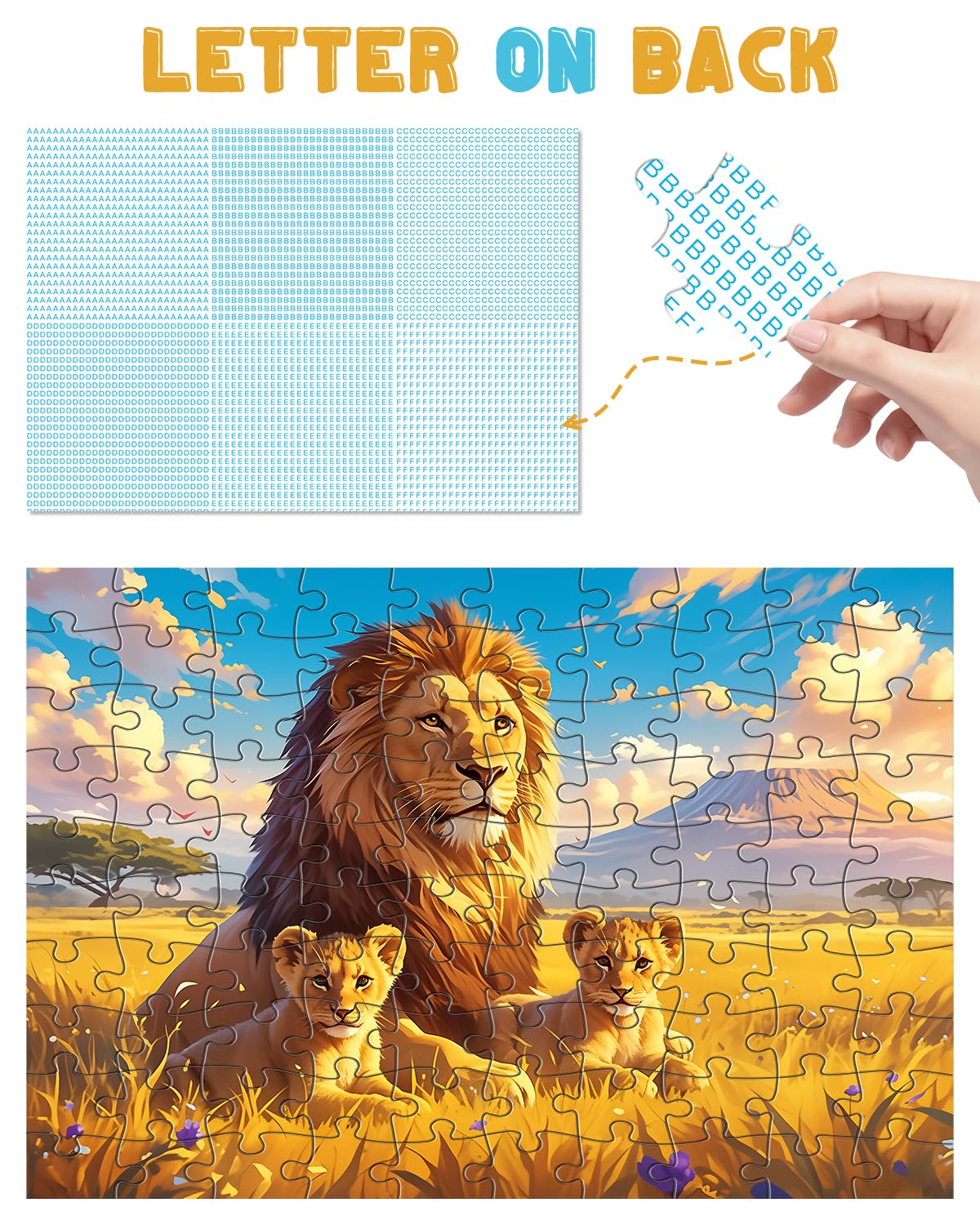 Yigney tiger puzzle encourages focus and cognitive skills during play