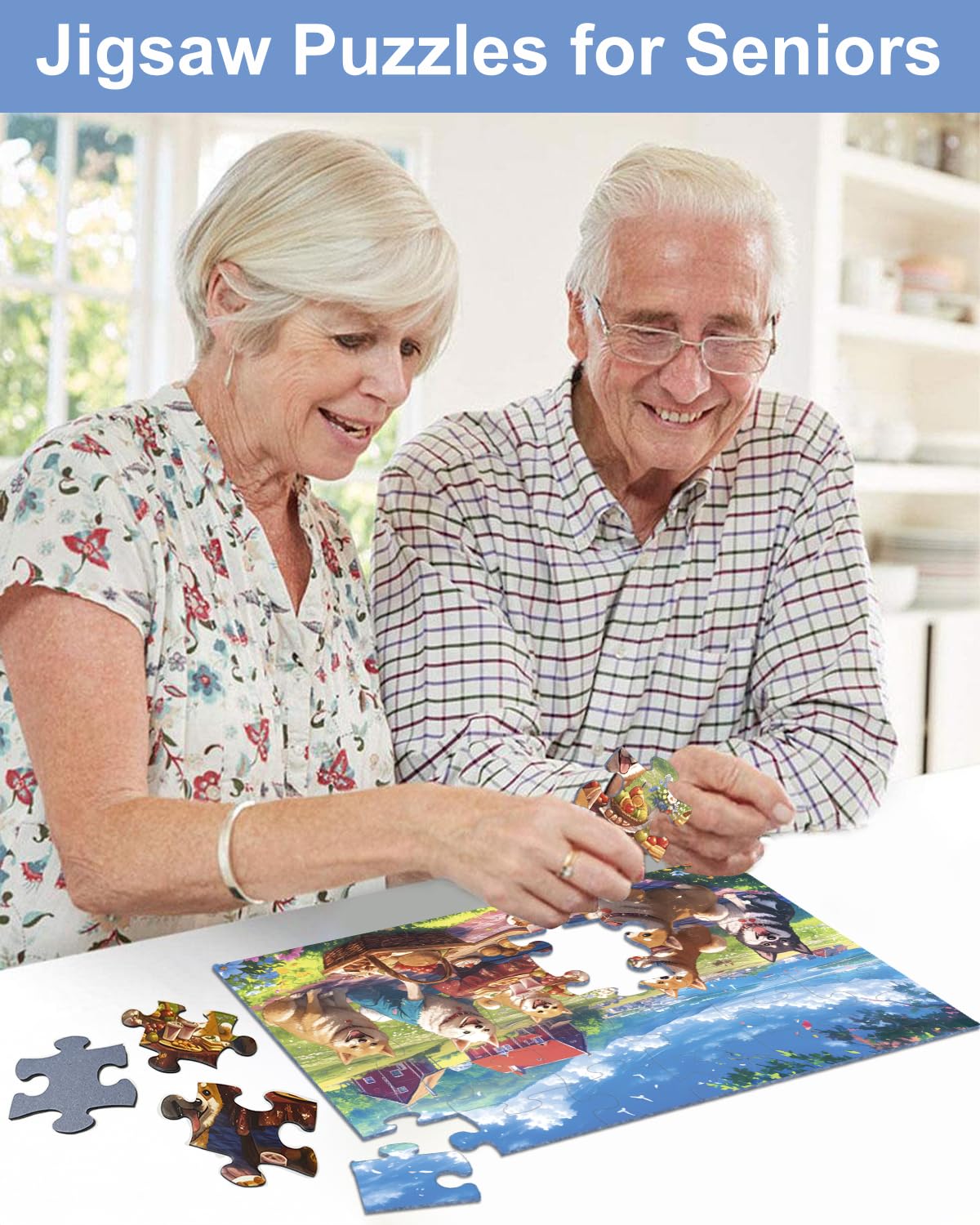 Yigney mountain puzzle aids fine motor skills with easy grip pieces