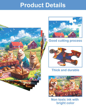 Yigney picnic puzzle encourages social interaction while completing together