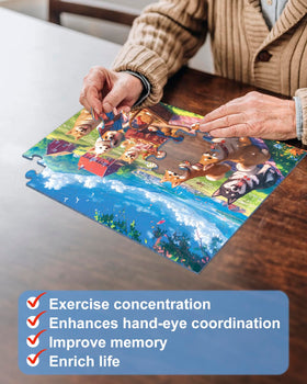 Yigney storefront puzzle boosts recognition and focus with vivid colors