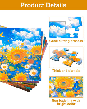 Yigney dog pattern puzzle with large pieces for easy handling