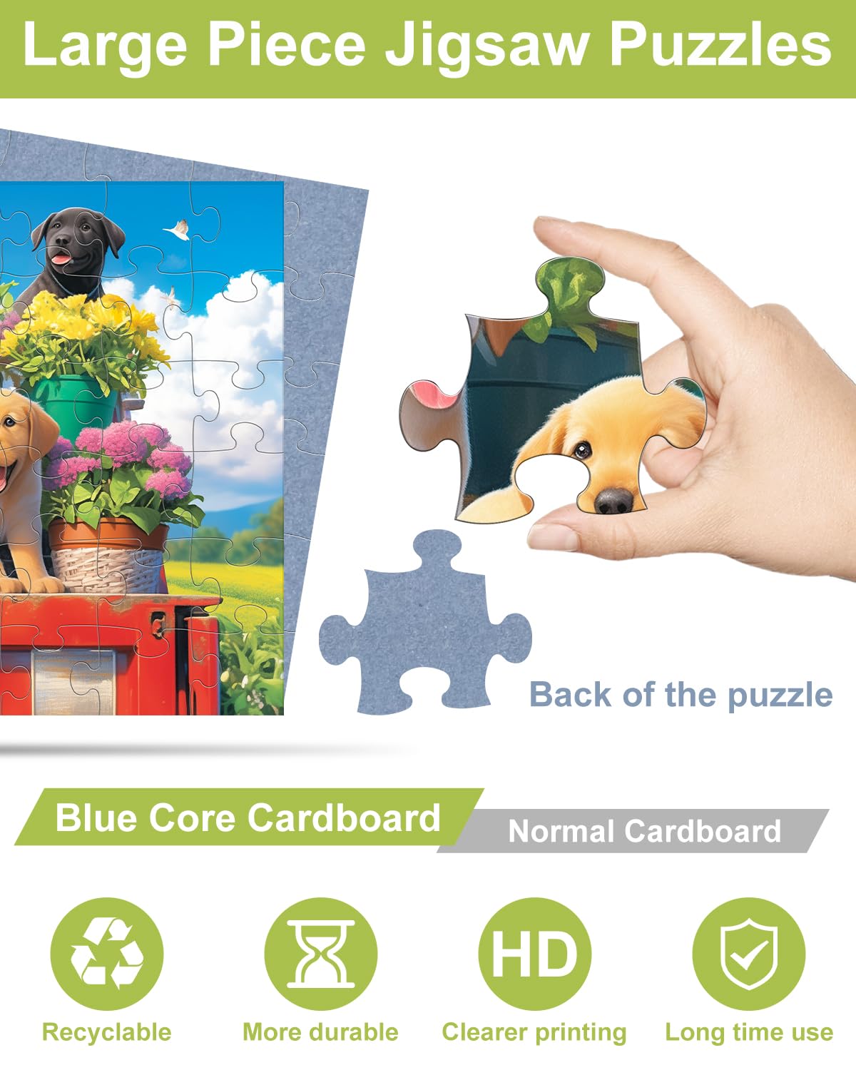 Yigney dog-style puzzle set invites varied themes to boost concentration.