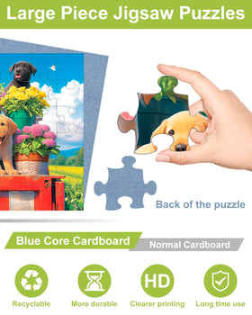 Yigney dog-style puzzle set invites varied themes to boost concentration.