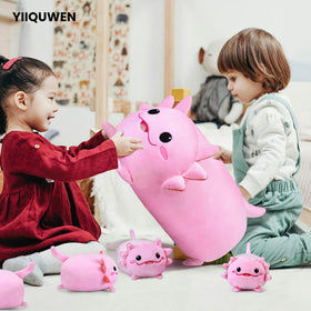 YIIQUWEN decor axolotl soft pillow doubles as seating or naptime comfort.