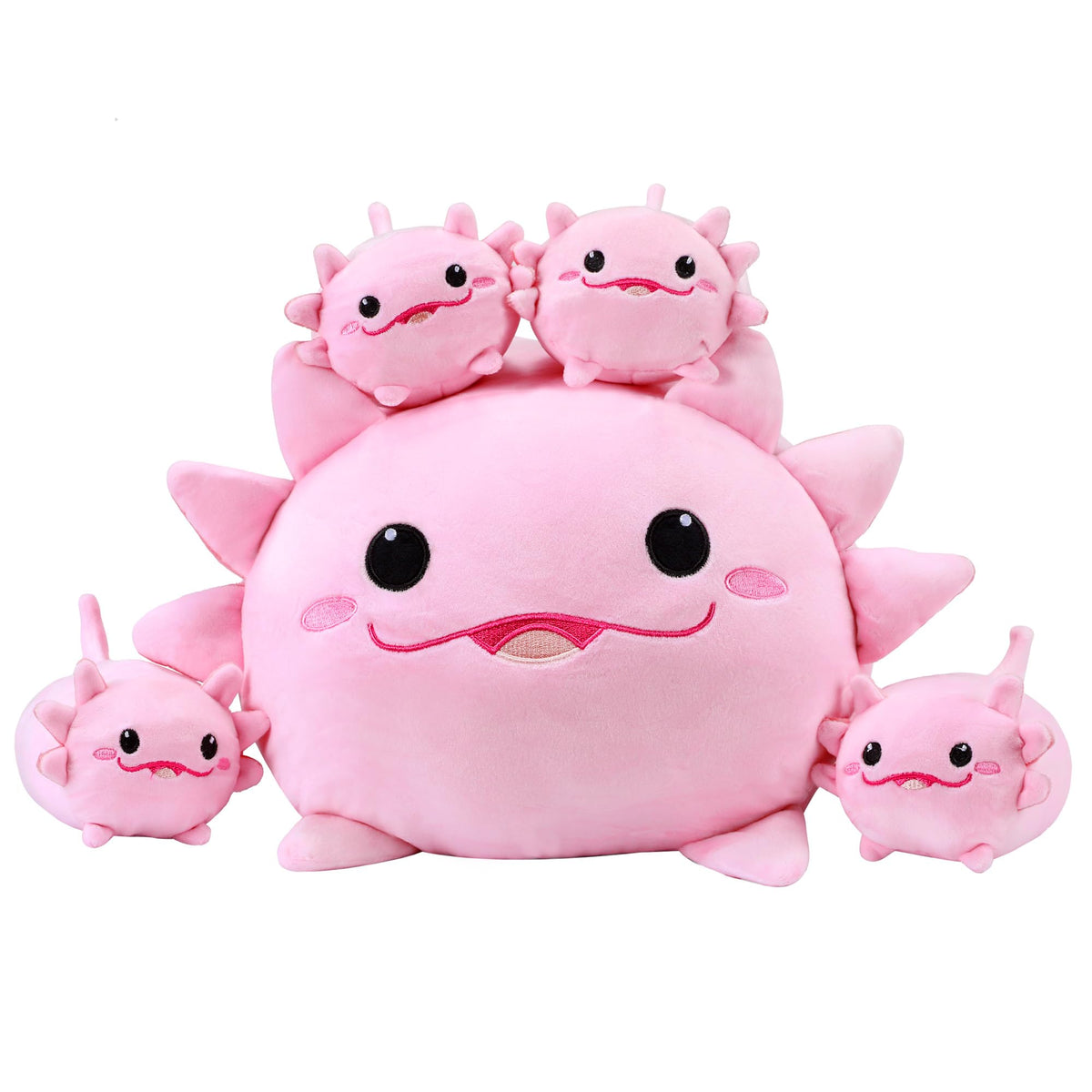 YIIQUWEN axolotl family design plush offers a cute, huggable playmate.