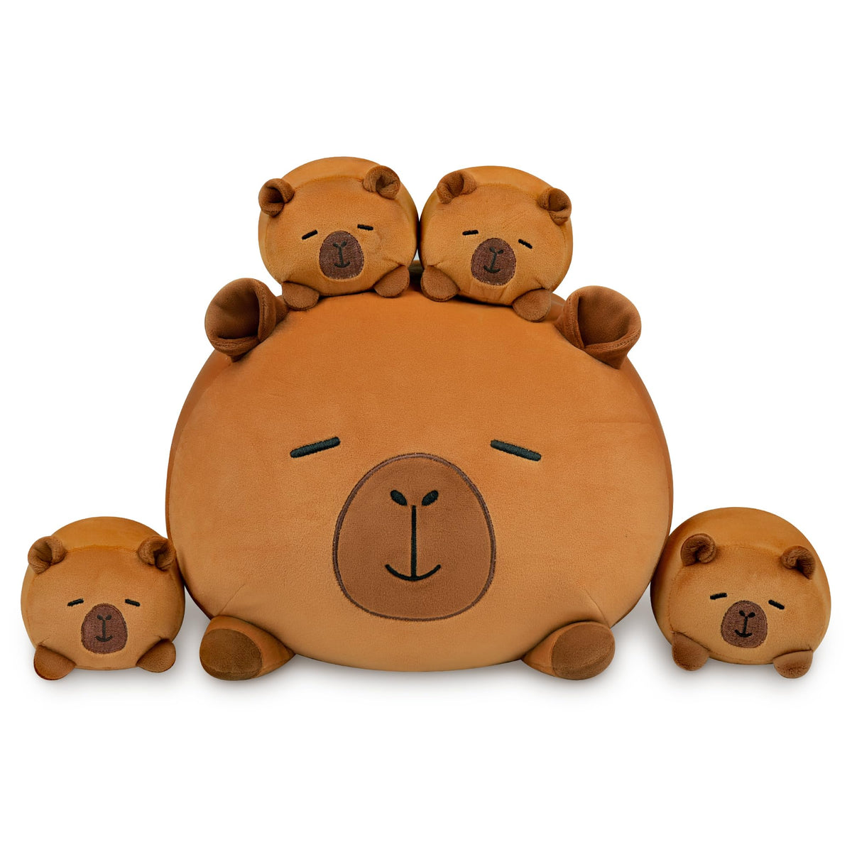 YIIQUWEN capybara with babies for imaginative playtime