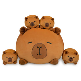 YIIQUWEN capybara with babies for imaginative playtime
