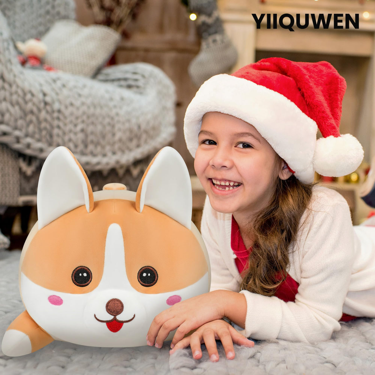 YIIQUWEN corgi plush gift-ready set for kids and loved ones