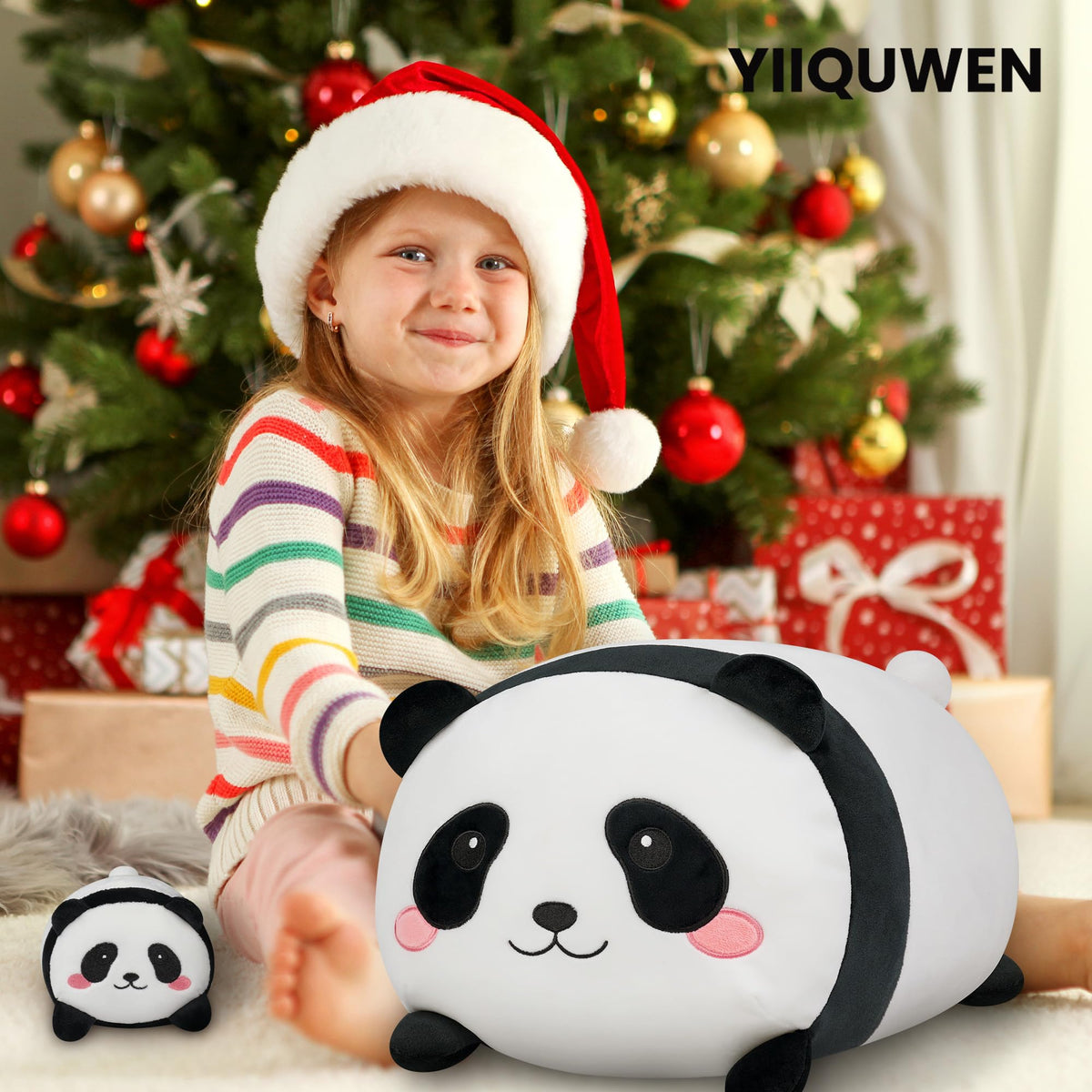 YIIQUWEN Panda Plush Gift for Kids, a joyful birthday surprise