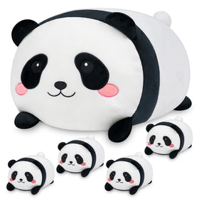 YIIQUWEN Panda Plush Set with four baby pandas for cuddling and imaginative play