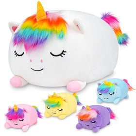 YIIQUWEN Unicorn Plush exterior with soft pink fabric for cozy playtime.