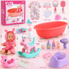YIYBM doll swimming ring adds pretend pool time adventures