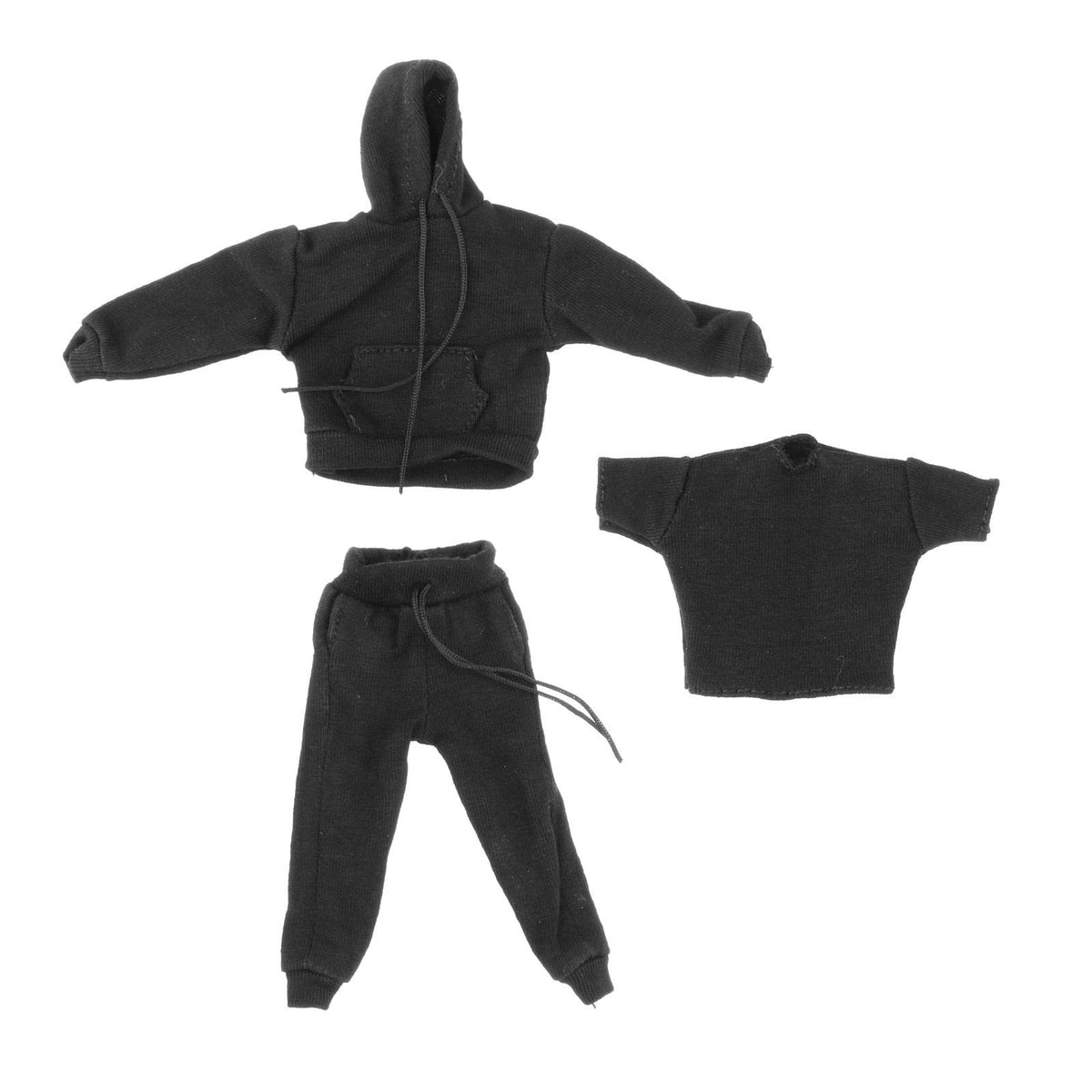 Yiju 3X 1:12 sweatshirt hoodie on a 6-inch figure for realistic display